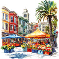 California Dreams Fabric Panel 12