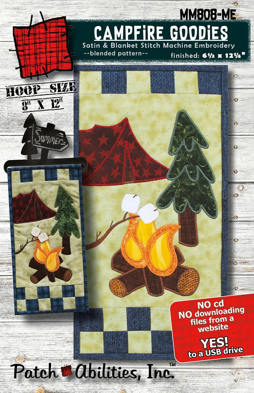 Campfire Goodies Cover Machine Embroidery Version