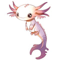 Cartoon Axolotl Fabric Panel 10
