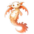 Cartoon Axolotl Fabric Panel 12