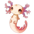 Cartoon Axolotl Fabric Panel 21