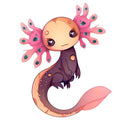 Cartoon Axolotl Fabric Panel 31