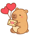 Cartoon Capybara Fabric Panel 16