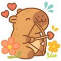 Cartoon Capybara Fabric Panel 17