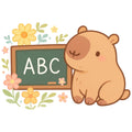 Cartoon Capybara Fabric Panel 4
