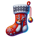 Cartoon Christmas Stockings Fabric Panel 32