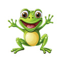 Cartoon Frogs Fabric Panel 8