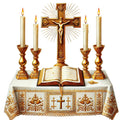 Catholic Symbols Fabric Panel 24