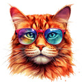 Cats with Sunglasses Fabric Panel 15