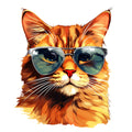 Cats with Sunglasses Fabric Panel 16
