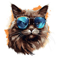 Cats with Sunglasses Fabric Panel 31