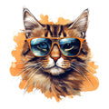 Cats with Sunglasses Fabric Panel 34