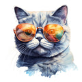 Cats with Sunglasses Fabric Panel 36