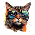 Cats with Sunglasses Fabric Panel 8