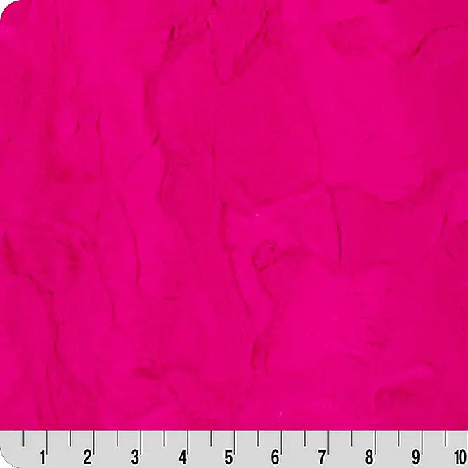 Cerise Luxe Cuddle Hide 58/60" Fabric per yard