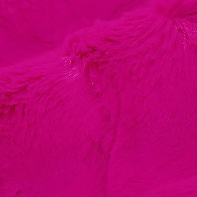 Cerise Luxe Cuddle Hide 58/60" Fabric per yard
