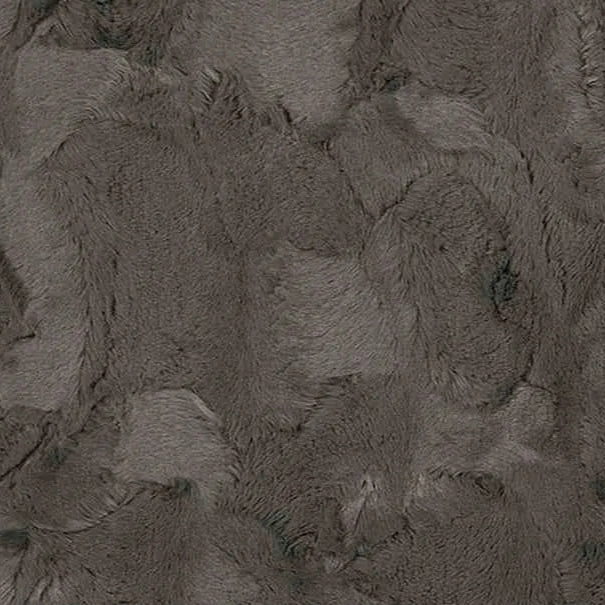 Charcoal Luxe Cuddle Hide 58/60" Fabric per yard