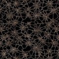 Charcoal Spiderwebs Witchypoo Cotton 44"/45" Fabric Per Yard