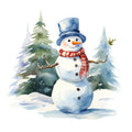 Charming Snowmen Fabric Panel 5