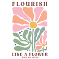 Christian Boho Flowers Fabric Panel 1