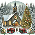 Christian Churches Fabric Panel 17