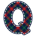 Christmas Alphabet Fabric Panel 29