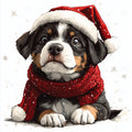 Christmas Dogs Fabric Panel 13