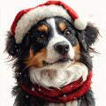 Christmas Dogs Fabric Panel 5