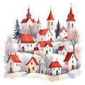 Christmas Element Fabric Panel 12