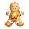 Christmas Gingerbread Man Fabric Panel 10