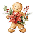 Christmas Gingerbread Man Fabric Panel 12
