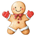 Christmas Gingerbread Man Fabric Panel 16