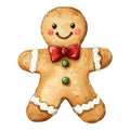Christmas Gingerbread Man Fabric Panel 20