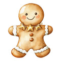 Christmas Gingerbread Man Fabric Panel 24