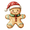 Christmas Gingerbread Man Fabric Panel 32