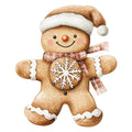 Christmas Gingerbread Man Fabric Panel 6