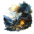 Christmas Nativity Scene Fabric Panel 1