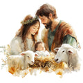 Christmas Nativity Scene Fabric Panel 11
