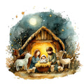 Christmas Nativity Scene Fabric Panel 6
