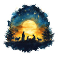 Christmas Nativity Scene Fabric Panel 8