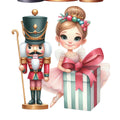 Christmas Nutcracker Scene Fabric Panel 10
