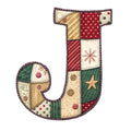Christmas Patchwork Alphabet Fabric Panel 36