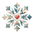 Christmas Patchwork Fabric Panel 27