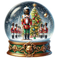 Christmas Snow Globes Fabric Panel 14