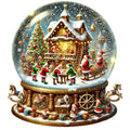 Christmas Snow Globes Fabric Panel 26