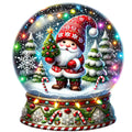 Christmas Snow Globes Fabric Panel 28
