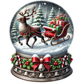 Christmas Snow Globes Fabric Panel 31