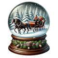 Christmas Snow Globes Fabric Panel 37