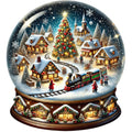 Christmas Snow Globes Fabric Panel 38