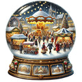 Christmas Snow Globes Fabric Panel 41